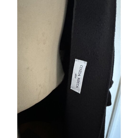 Ladies Size 10 Italy Cinzia Rocca Baby Alpaca Maxi Hoodie Beautiful Coat - Picture 2 of 5